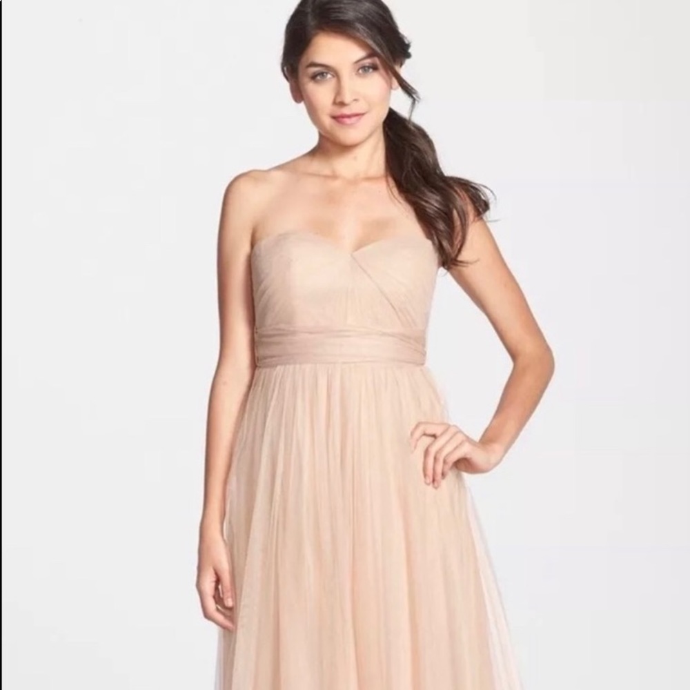Jenny Yoo size 6 Tuscan beige dress